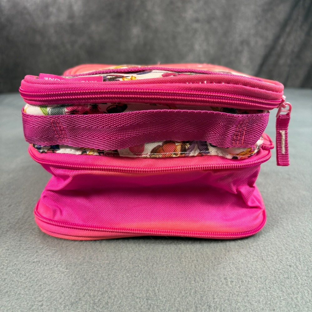Arctic Zone Butterfly Print Expandable Insulated Lunch Bag Pink Recycled Fabric - Picture 8 of 10